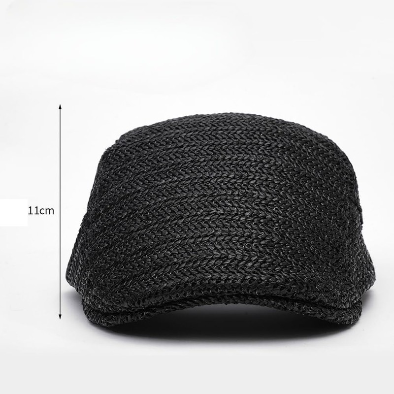 YAYUPLUS Straw Hat, Men's Hunting Hat, Simple Hunting Cap, Plain,