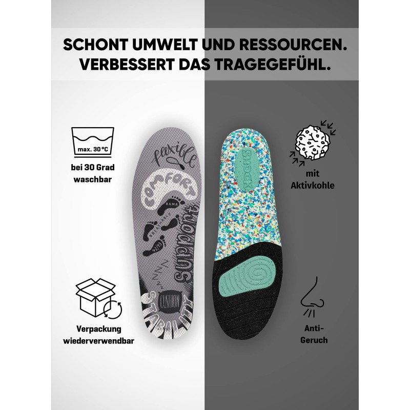 Bama I am recycled comfort insoles with activated carbon made