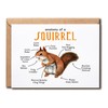 Squirrel Card - Anatomy Squirrel Card - Unique Squirrel Greeting