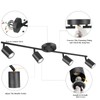 BoostArea BoostArea LED 4 Light Track Lighting Kit, Black 4