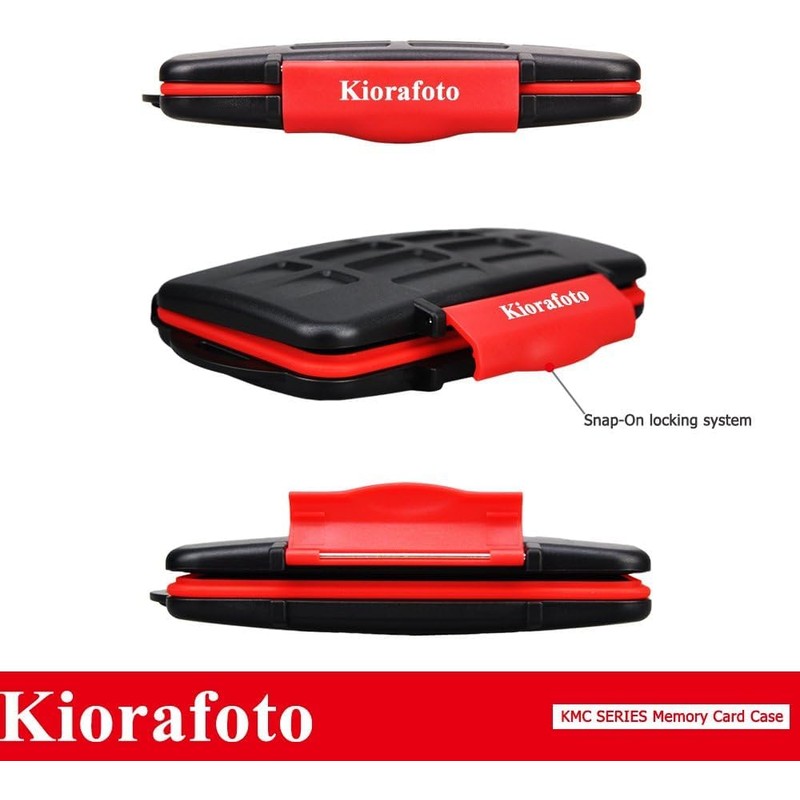 Kiorafoto 9 Slots Professional Water-Resistant Anti-Shock Holder Storage SD SDHC