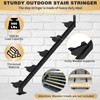 2 Pack Steel Stair Stringer, 5 Steps Stair Riser, Outdoor