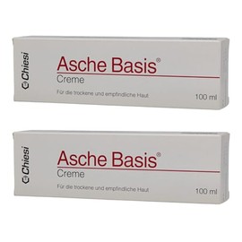 Ash Base Cream 2 x 100 ml Basic Care Dry Skin, Protective Care Skin Problems, Moisturises I Economy Set with Giveaway Pharma Perle