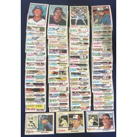 LOT OF 178 DIFFERENT RAZOR SHARP   1978 TOPPS BASEBALL  STARTER PARTIAL SET