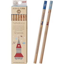 Mitsubishi Pencil Hachatko Wood Axis HT02 2B Space & Sea 1 Dozen K56222B
