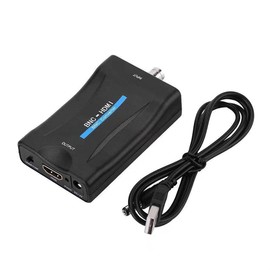 SAIZHUO BNC to HDMI Video Converter Box,BNC Adapter with Audio for Security Cameras DVRs Supports 720P/1080P Output