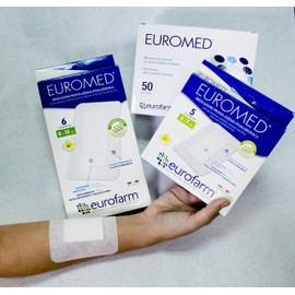 EUROMED - Post-Operative Adhesive Island Wound Dressing 2 3/8 X 2 3/4 (100 Pieces per Box)