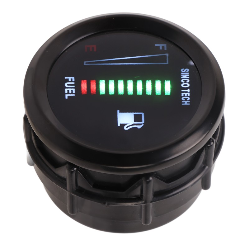 52mm Oil Fuel Level Gauge Meter Indicator LED Flashing Reminder