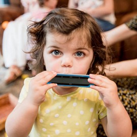 East top Harmonica Beginner, Blues Harmonica for Kids, Stainless Steel C 10 Holes, 20 Tones, for Study, Practice, Blue (T10-4-BL)..