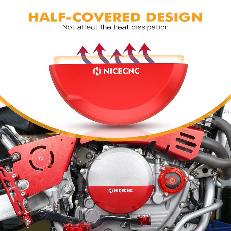NICECNC Motorcycle Clutch Guard Aluminum Compatible with Honda XR650L 1993