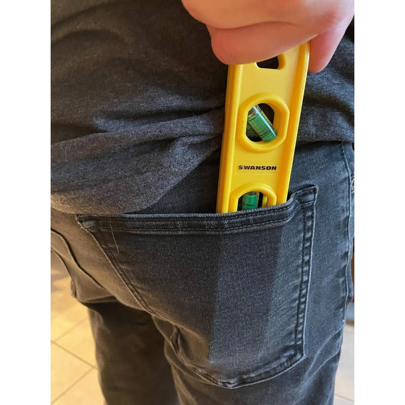 Swanson Tool TL011 9-Inch Speedlite Torpedo Level Yellow