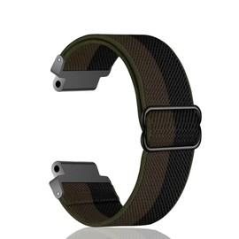 Compatible with Garmin Forerunner 235 Bands for Forerunner 220/230/235/620/630/735XT/235 Lite Women Men,Adjustable Replacement Stretchy Solo Loop Elastic Nylon Sport Strap for SmartWatch (MIX-a)