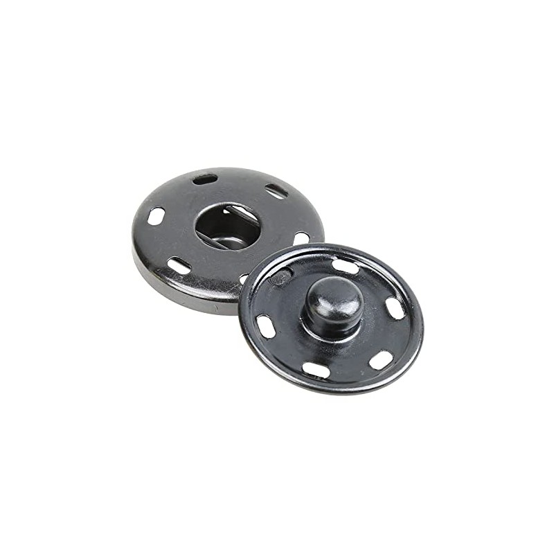 Cotowin Sew-On Snaps, Gunmetal Press Buttons,Pack of 10, 1" /