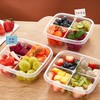 Ausune 25PCS Bento Snack Containers 4 Compartment Snack Box Portion