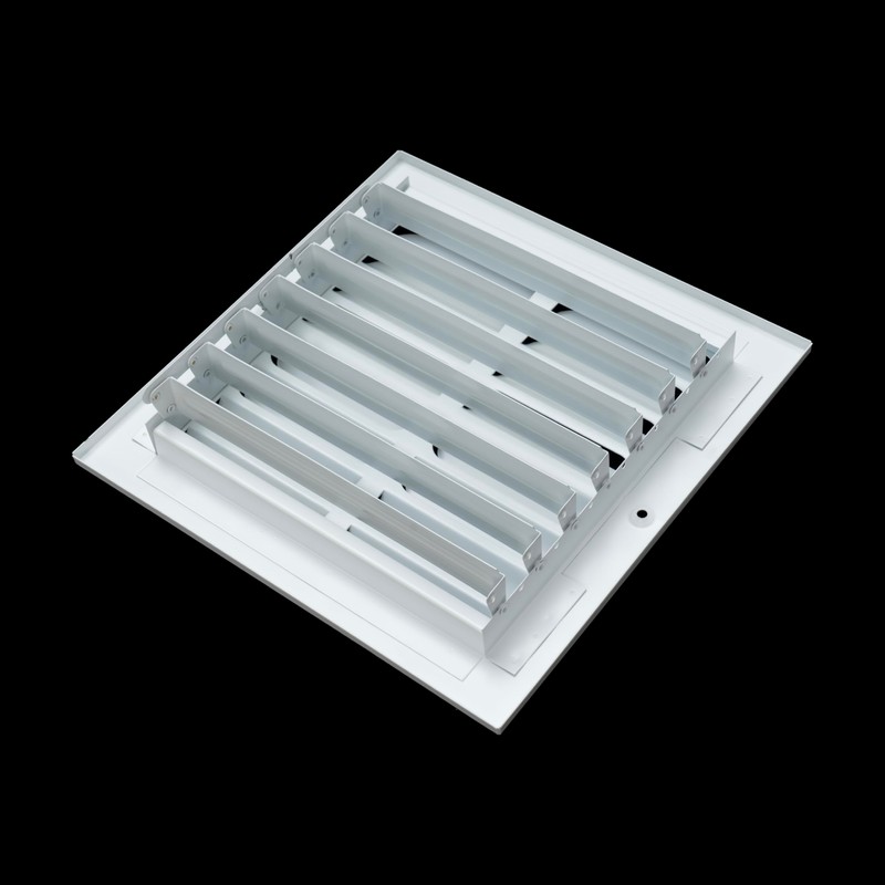 Fits 8x8 Duct Opening 2 Way Fixed Curved Blade Air