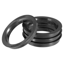 X AUTOHAUX 72.6mm to 60.1mm Universal Car Hub Centric Rings Black - 4 Pcs
