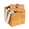 Wenko Bamboo Organiser Terra 3 Compartments -Storage Box, Bathroom Basket,