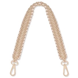 Expatrié Yasmine Bag Strap for Changing Short Beige - Woven Carry Strap for Bags - Handbag Bum Bag Shoulder Bag - Multicoloured Strap as Bag Handle & Accessory