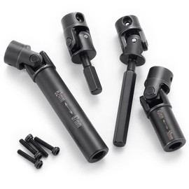 QUPA AM STORE RC Driveshafts 40+62mm Stainless Steel Drive Shafts Front and Rear Center Transmission Shaft for 1/18 RC Crawler Car TRX4M K10 Upgrades