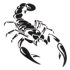 2 Pcs 3D Scorpion Car Hood Stickers 11.8x7.8inch PET Car Body Stickers Decals Scorpion Pattern Self Adhesive Car Door Decals Sticker Decorations for Bumper,Door,Window