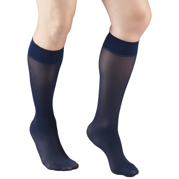 Truform Sheer Compression Stockings, 8-15 Mmhg, Women's Knee High Length,