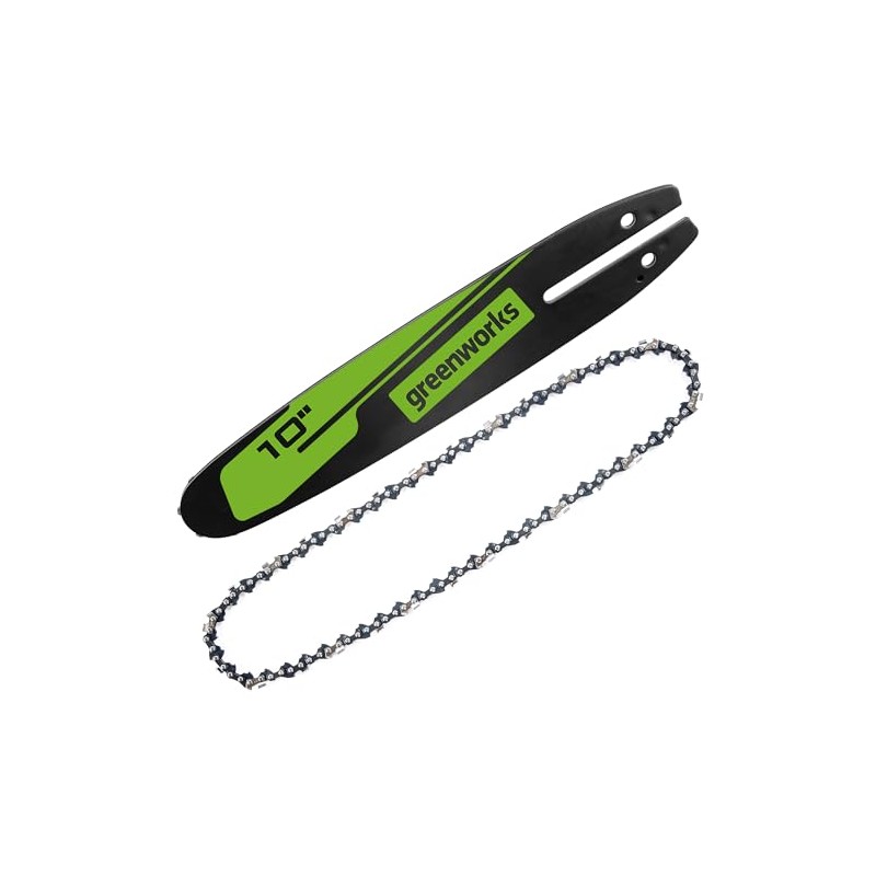 Greenworks 10" Replacement Pole Saw Bar and Chain Combo