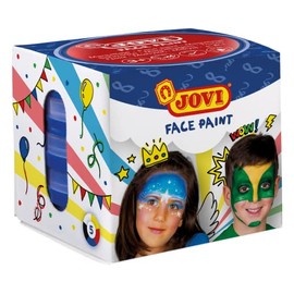 Jovi Creme-Make-Up Kinderschminke, weiche Textur, leicht aufzutragen, auf Ãlbasis, 5 Dosen je 20 ml, farblich sortiert