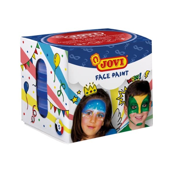 Jovi Creme-Make-Up Kinderschminke, weiche Textur, leicht aufzutragen, auf Ãlbasis, 5