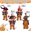 OurWarm Inflatable Christmas Costume Adult, Cute Gingerbread Man Costume Blow