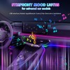 Weinsamkeit LED Interior Lighting, Acrylic Car RGB Ambient Lighting Strip