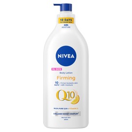 NIVEA Q10 Firming Body Lotion + Vitamin C (625ml), Firming Body Lotion with Collagen Booster Complex, 48H NIVEA Moisturiser, NIVEA Body Lotion for Normal Skin