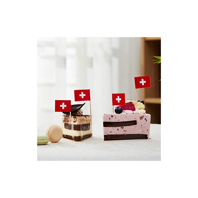 Switzerland Flag Swiss Flag, Small Mini Switzerland Toothpick Flags for