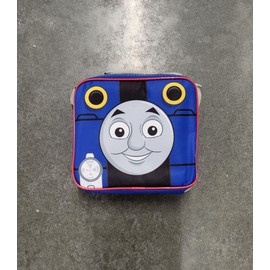 9 in Thomas the Tank Engine Face Lunch Bag with shoulder strap, Blue