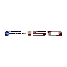 Eurosport Daytona- Compatible with 2021-Current, Ford F150 Standard Tailgate Letters (USA Flag)