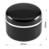 5 x 15 ml gel jars, black, empty container, cream