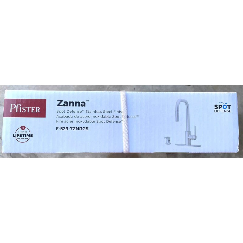 Pfister Zanna Pull Down Sprayer Kitchen Faucet w/Soap Dispenser Stainless