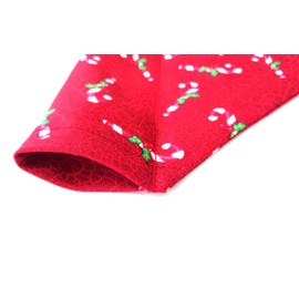 Cotton Candy Canes Print Festive Dog Bandana Slip Over the Collar Christmas Holiday Neckwear Petwear (Medium Large) Fits most dogs.