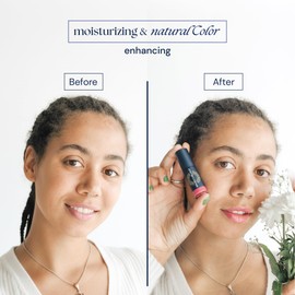 Brush On Block Sun Shine Protective Lip Oil SPF 30, Mineral Protection from UVA/UVB & Blue Light, Hydrating, Cruelty-Free, Gluten-Free, & Vegan, Nude