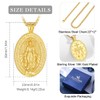 EUDORA Virgin Mary Necklace Miraculous Medal for Women Men S925