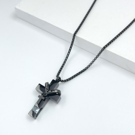 Birthstone Cross Urn Necklaces for Ashes Cremation Jewellery Urns for Human Ashes Memorial Urn Keepsake Pendant