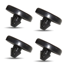 Opuweiy 4 PCS Brake Pedal Stop Pad, Rubber Broken Brake Light Switch Stopper, Not-Easily Vehicle Clutch Pedal Stopper, Universal for Most Cars Trucks (Black)