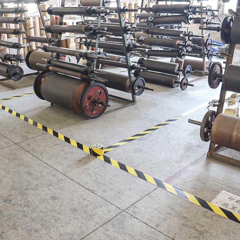 BOMEI PACK Warning Tape Yellow Black Warning Tape Hazard Warning