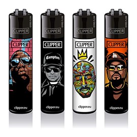 Hip Hop Legends 4 x Clipper Lighters - Rappers Edition