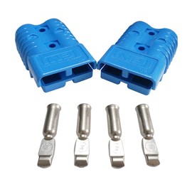 175 Amp Connecteur 600 V Plug Battery Connector 175A Battery Power Connector (Blue, 2AWG)