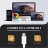Tech Uino Auriculares USB C de 1.2m con Micrófono, Compatibles