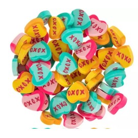 Conversation Heart Erasers - 60 Pc Valentine Mini Mix