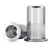 100pcs M5 Blind Rivet Nuts Stainless Steel Flat Head Thread