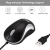 Computer Mini USB Wired Optical Mouse Portable for Laptop, Notebook,