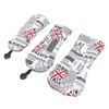 3PCS Golf Club Head Cover PU Waterproof English Flag Pattern