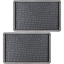 Healeved Almohadillas Antideslizantes para Tablero de Auto Gemas de Imitación, Material PVC Flexible Resistente al Aceite, 2 Unidades para Soporte de Teléfono en Vehículo
